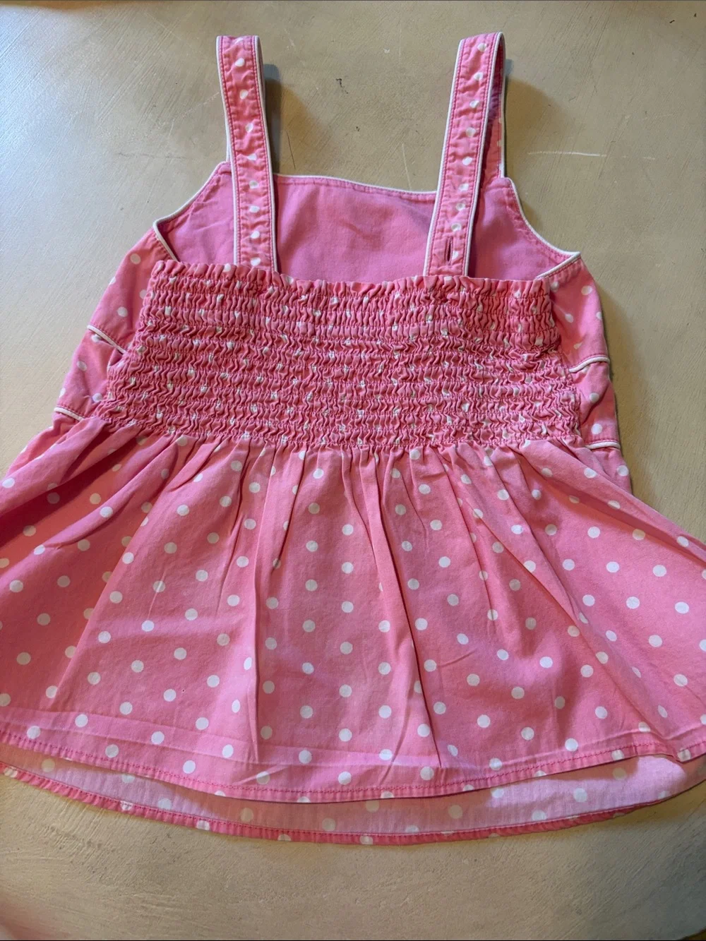 Gymboree Pink Polka Dot Tank Top Adjustable Straps Size 4